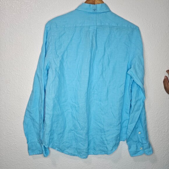 Button down linen dress shirt - Picture 3 of 6